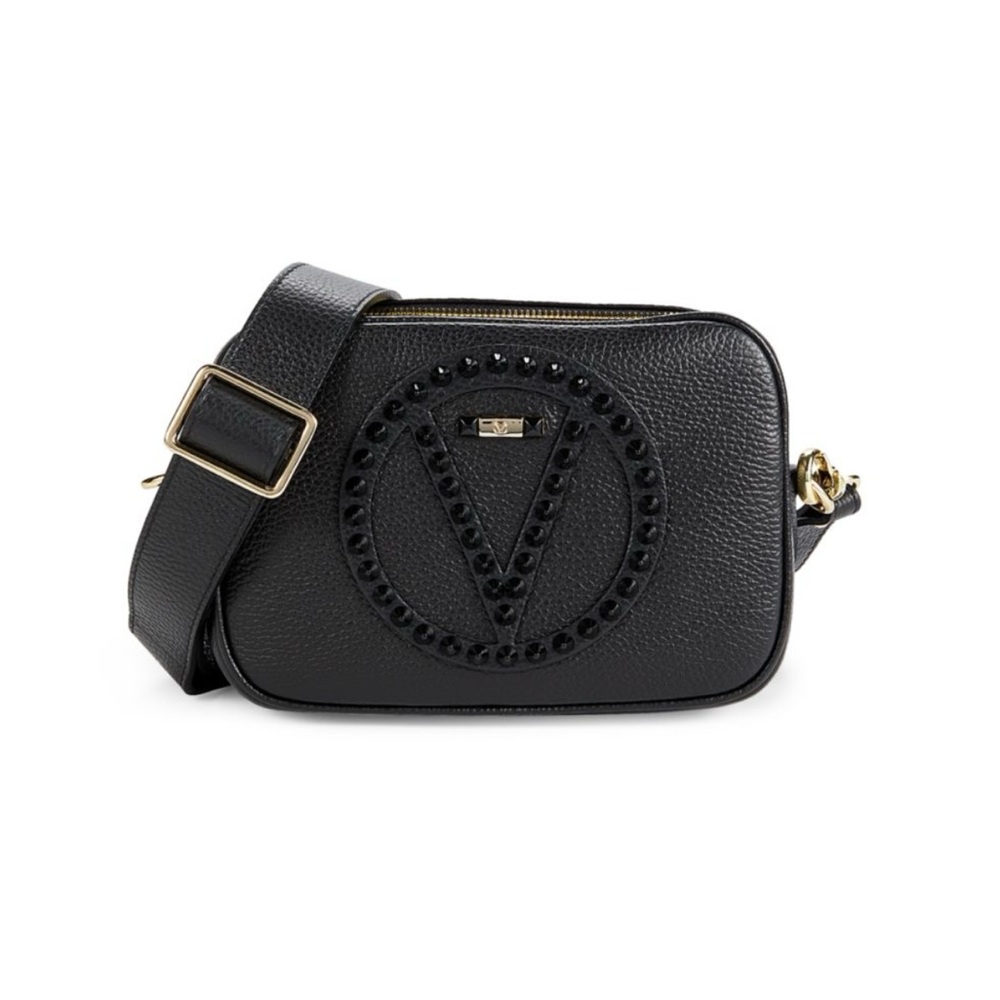 Valentino by Mario Valentino Mia Stud Leather Camera
Crossbody Bag